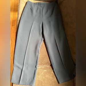 Dress Barn Vintage Black High Waisted Dress Pants Sz 12 Crease Front & B…